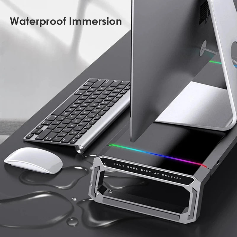 RGB Desktop Monitor Holder 4 USB 2.0 Universal Laptop Stand Base Ju01 21 Dropshipping